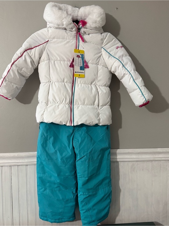 Snozu Other - NWT SNOZU Kids 2 Piece Snowsuit Jacket w/ Matching Bib Pants Size 5 Fleece Lined